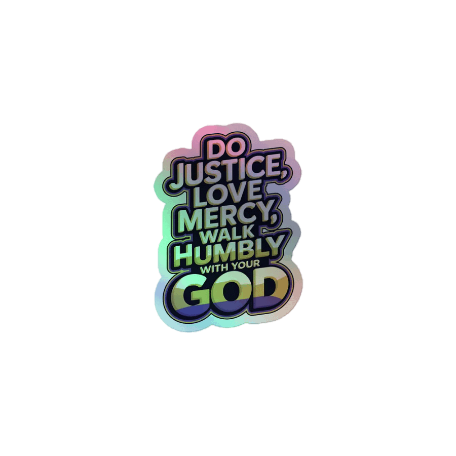 Micah 6:8 Purple Sticker Set product image (1)