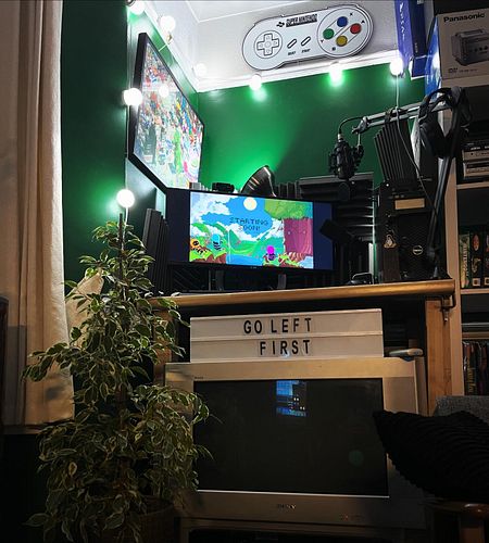 Starting an indie game publishing company from a humble corner of my studio. Hello Go Left First 

#indiegames #indiedev