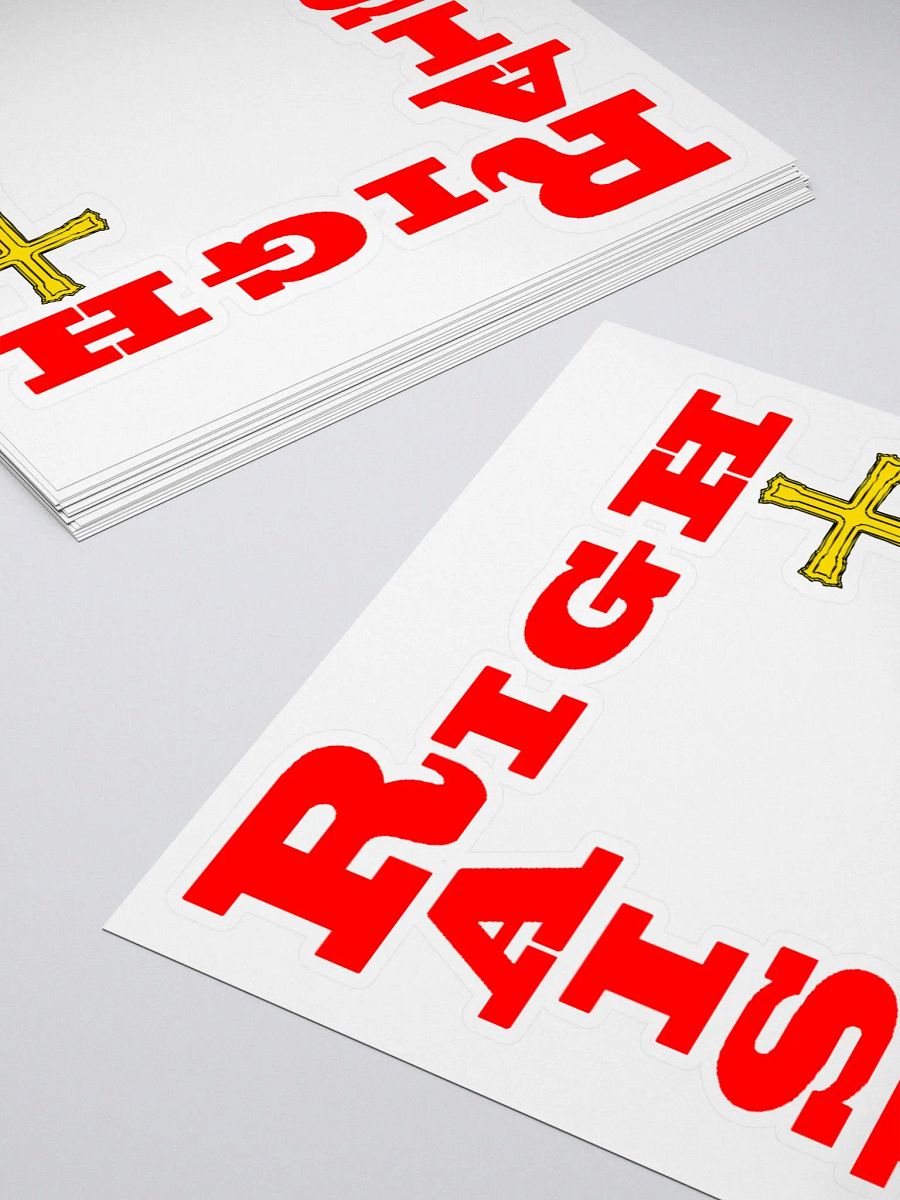 Raised Right Cross Sticker product image (12)