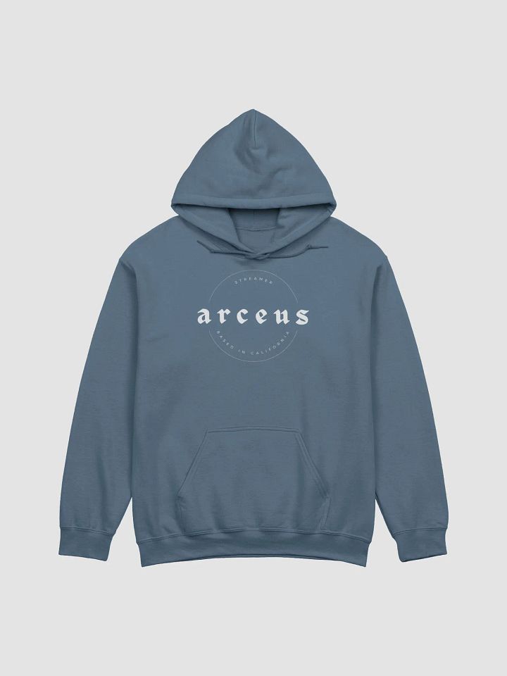 arc logo blue hoodie product image (1)