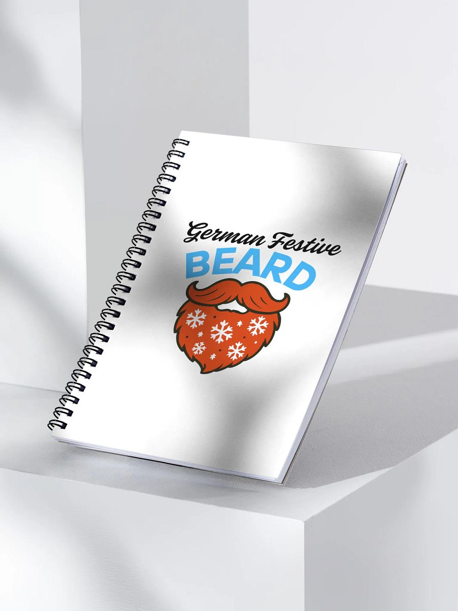 German Festive Beard Spiral Notebook product image (3)