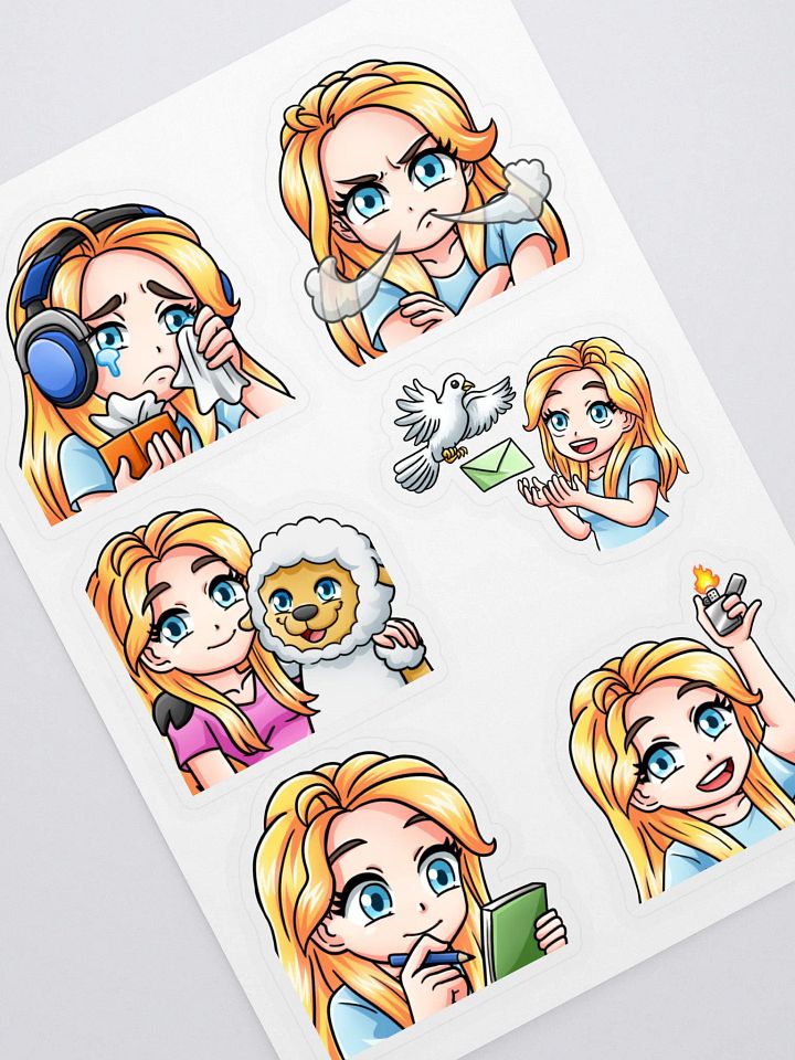 Melissa Emote Stickers Set 3 product image (1)
