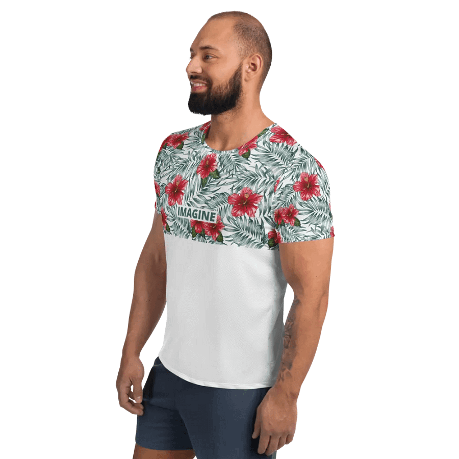 Hibiscus Leaf Design | Men´s Athletic T-Shirt product image (3)