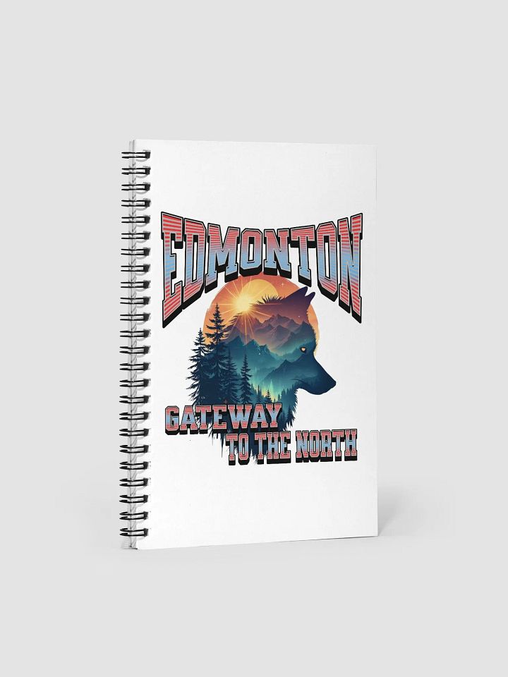 Edmonton Gateway to the North Wolf Spiral Notebook product image (2)