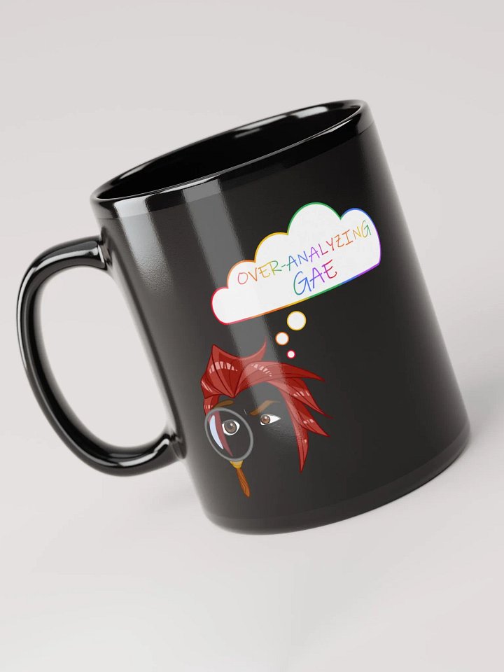 Overanalyzing Gae Black Mug product image (2)