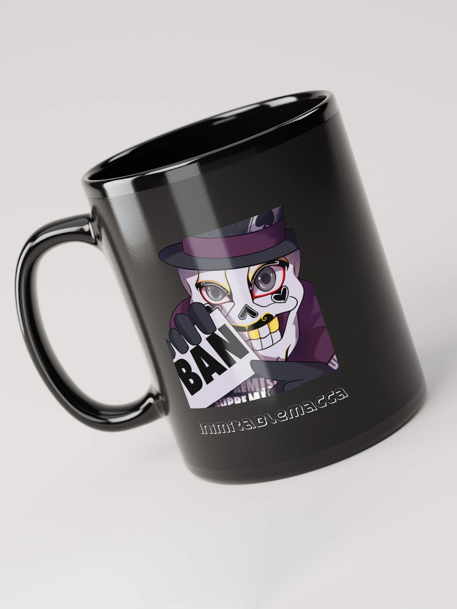 Macca's Ban and sus emote on black mug product image (3)