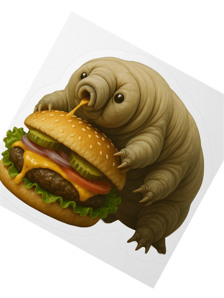 Tardigrade Burger Buddy Sticker product image (4)