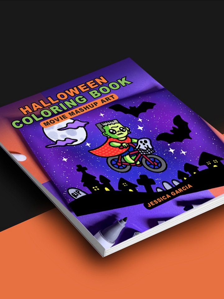 Halloween Coloring Book: Movie Mashup Art product image (1)