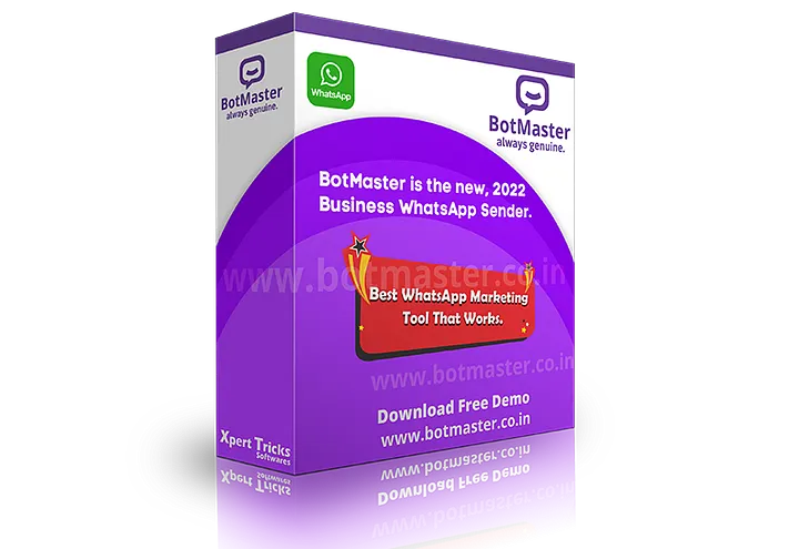 BotMaster® | برنامج إرسال رسائل واتساب بالجملة للمسوقين والمؤثرين product image (1)