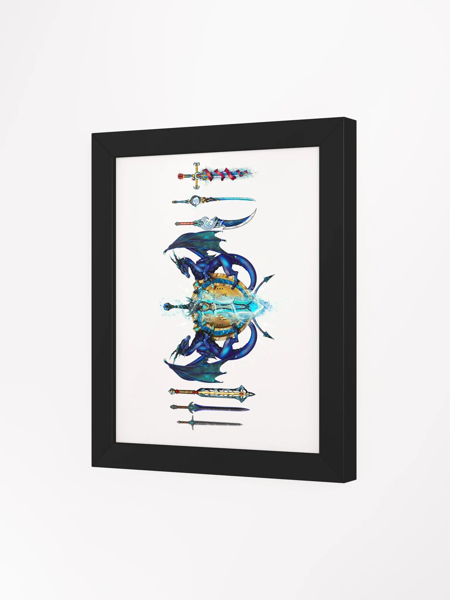 The Azure Vanguard Framed Rank Print product image (3)