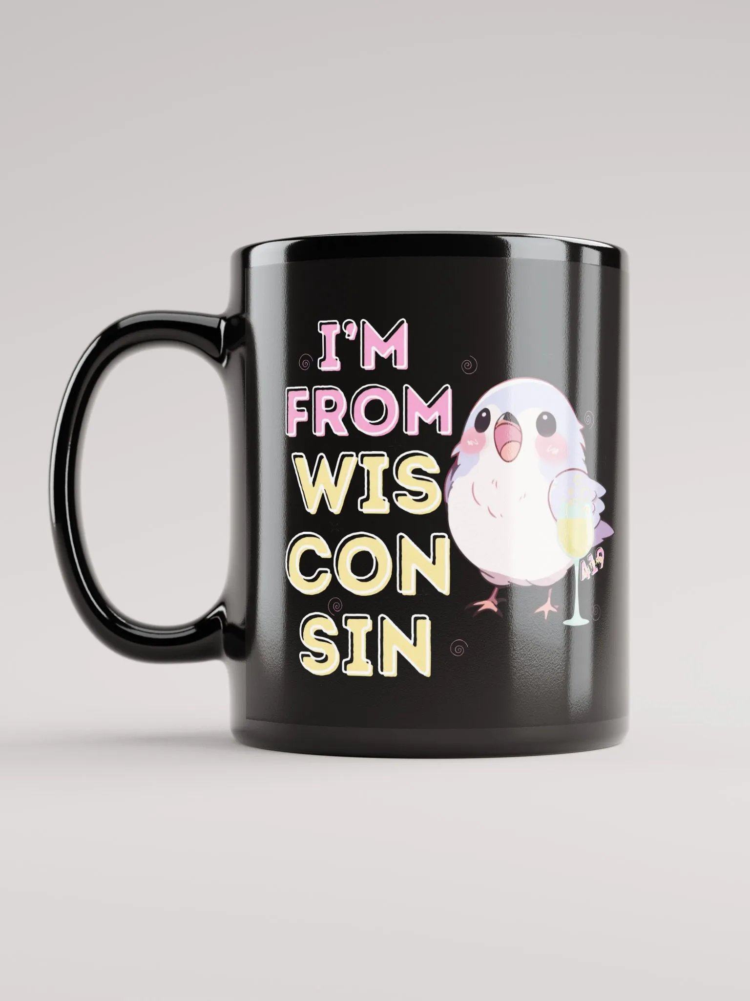 I'm From Wisconsin Black Mug product image (12)