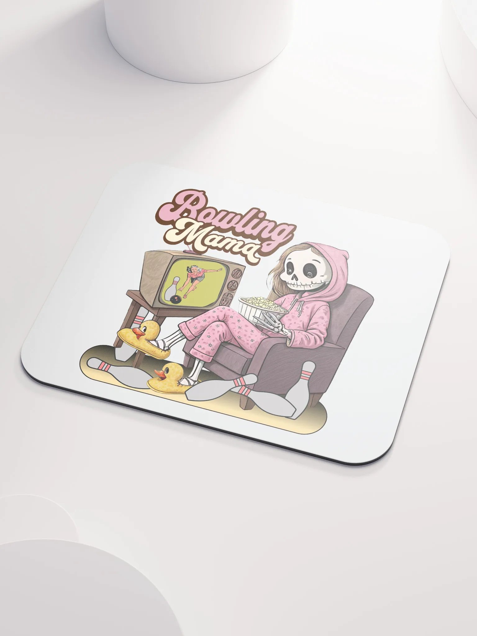 TV Bowling Mama Skeleton Mouse Pad product image (3)