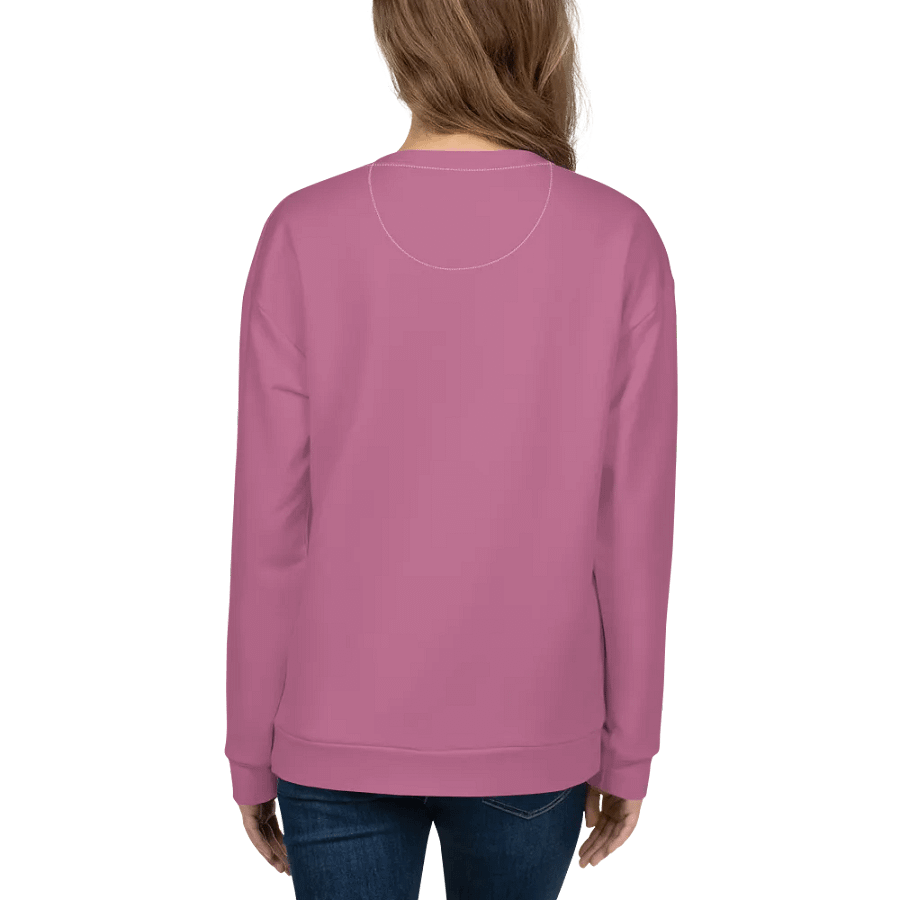 Plain Medium Dark Carnation Pink True Summer Unisex Recycled Polyester Heavyweight Premium Sweatshirt by Treasure Pie product image (8)