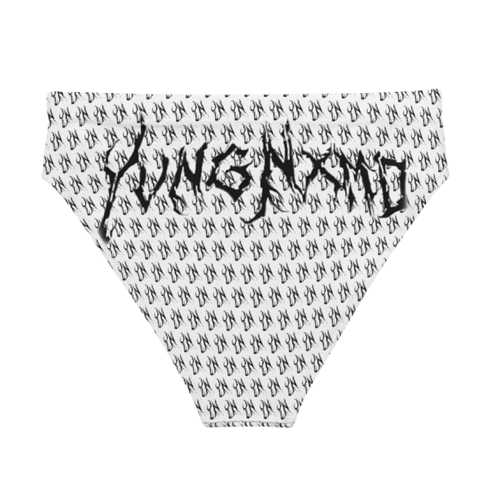 YN Checker Print High Waisted Bikini Bottom product image (2)