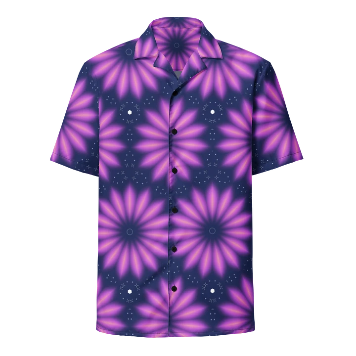 Hawaiian Style Shirt, Button Up, Unisex, Purple Burst product image (1)