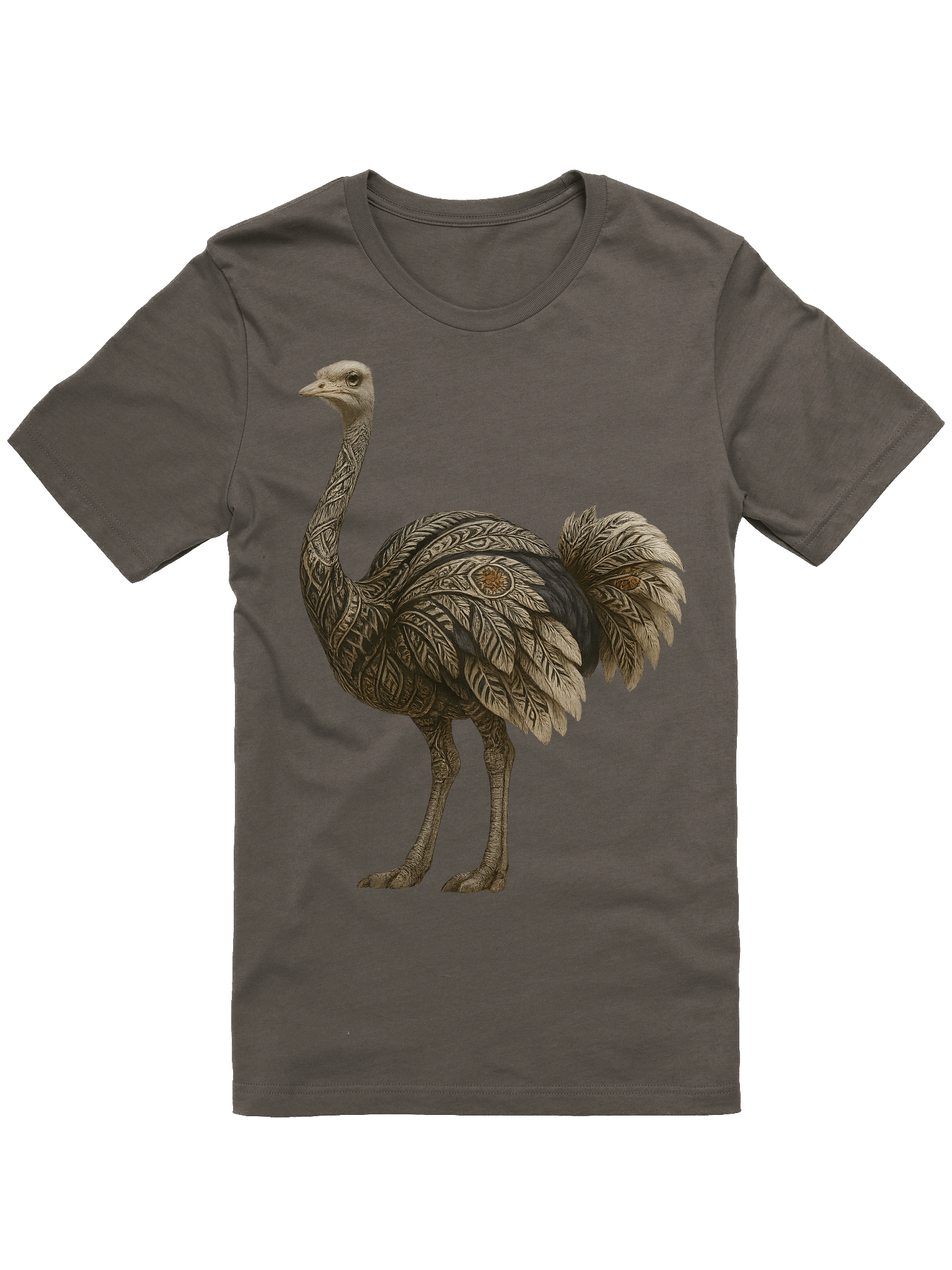 Elegant Ostrich Artistry T-Shirt product image (29)