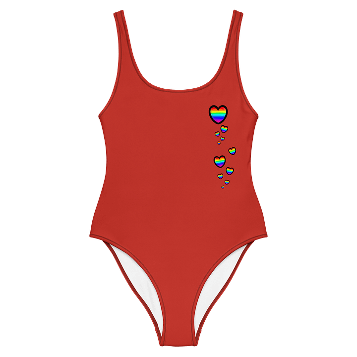 Rainbow Hearts Swimming Cossy Style 2 - RED product image (2)