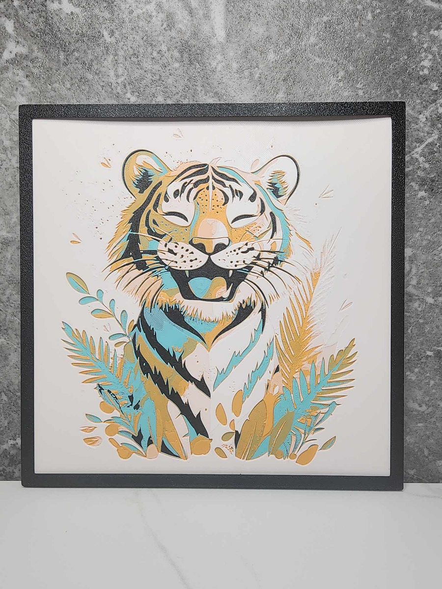 Happy Tiger 3D Painting product image (1)