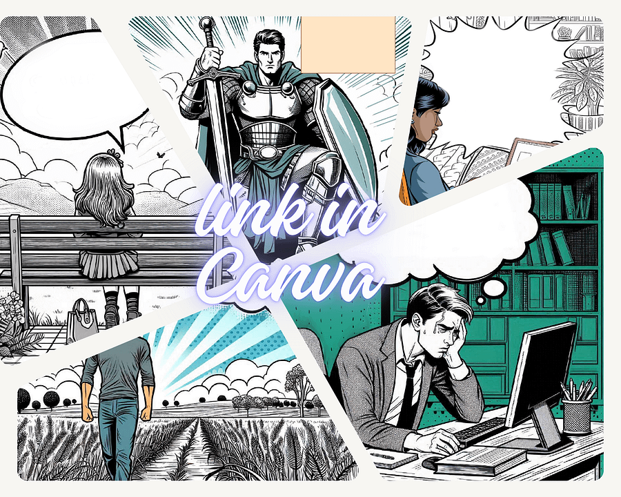 Motivation Quotes for Your Vision Board 2025 - Digital Pages - Comic Book Style product image (3)