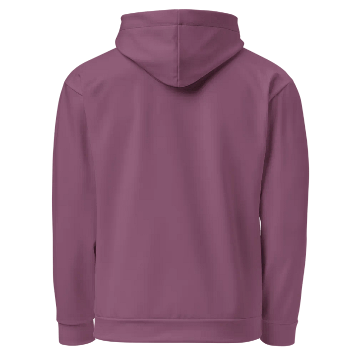 Plain Dark Lilac Purple Soft Summer Unisex Recycled Polyester Heavyweight Premium Hoodie by Treasure Pie product image (2)