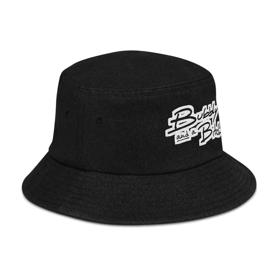 Bubbly and a B*tch (bubble design) denim bucket hat product image (3)