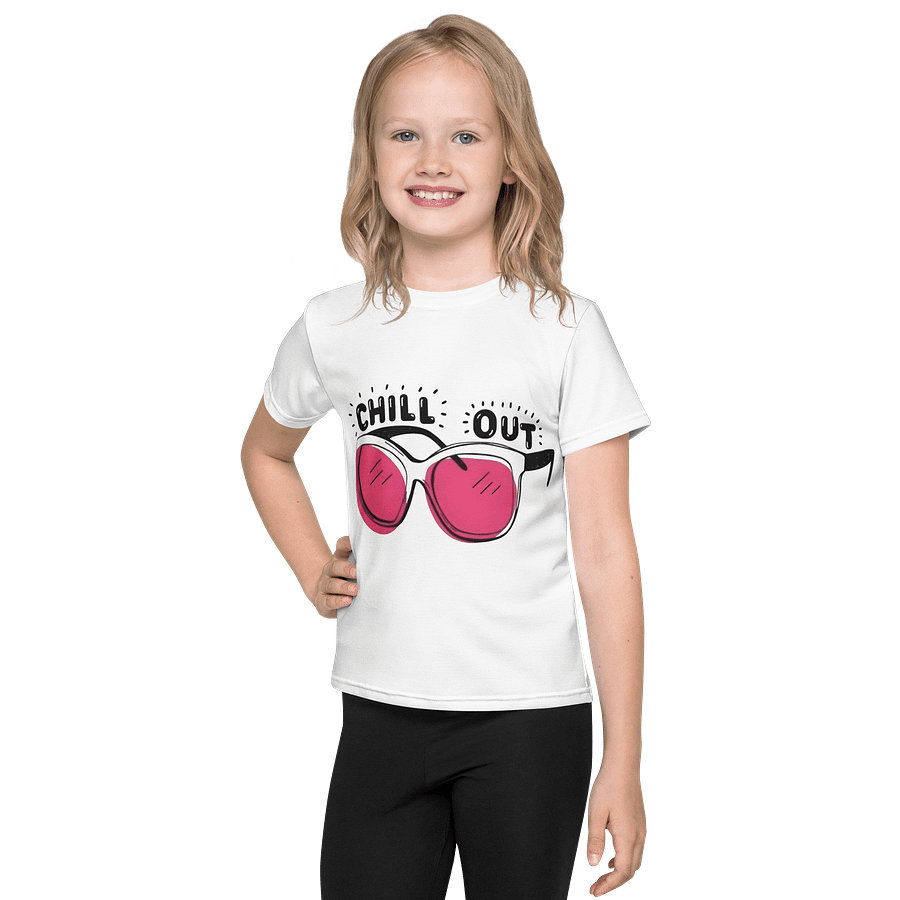 Kids Crew Neck T-Shirt Chill Out Graphic product image (1)