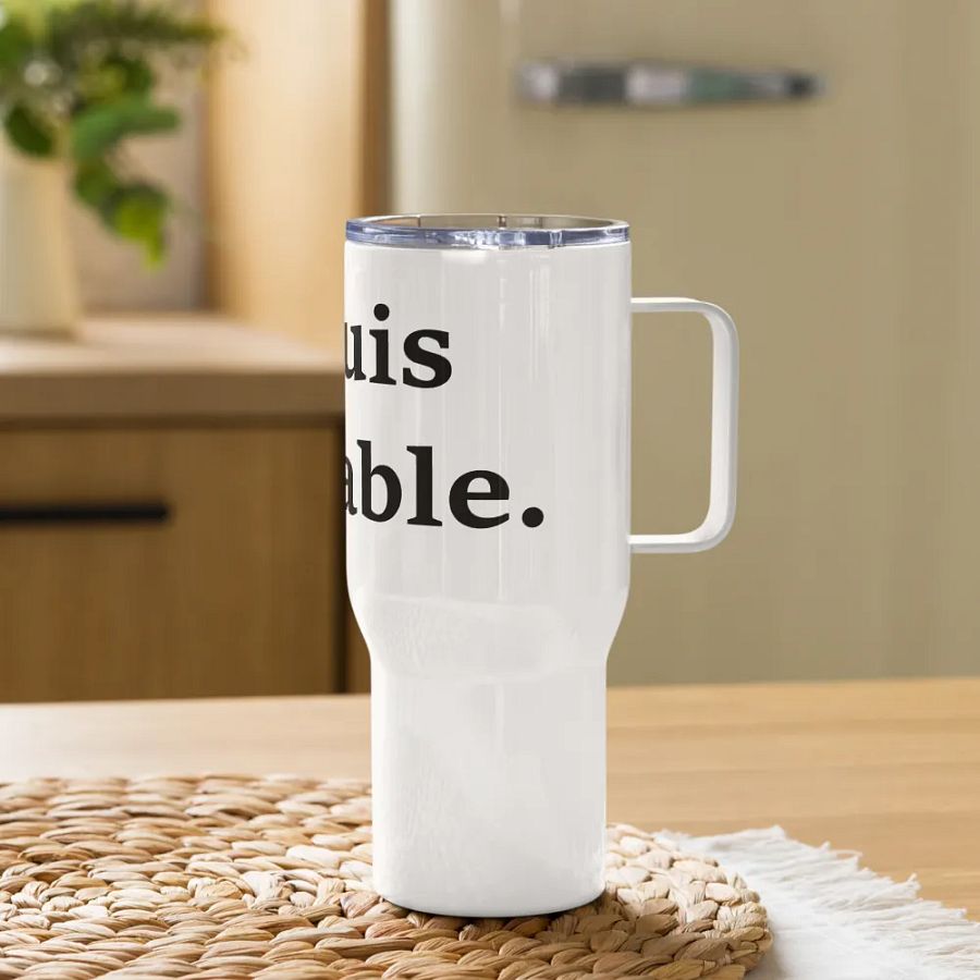 ''Tolérable'' Tasse de voyage avec poignée product image (11)