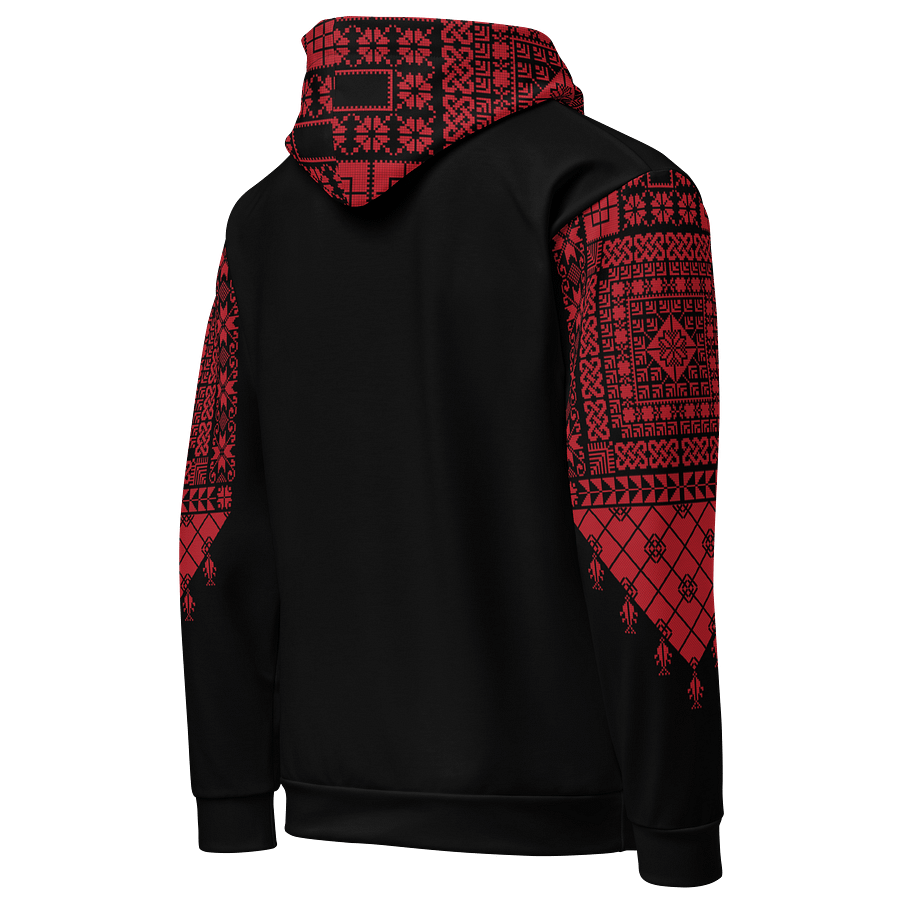 Red Tatreez Hoodie Unisex product image (5)