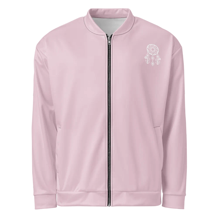 Blossom Pink Lace Bomber Jacket product image (2)