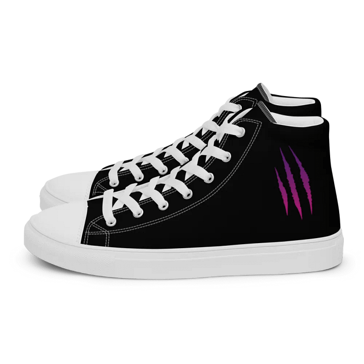 "DJ Benji Beatz Scratch Logo" Women's High Top Canvas Shoes product image (1)