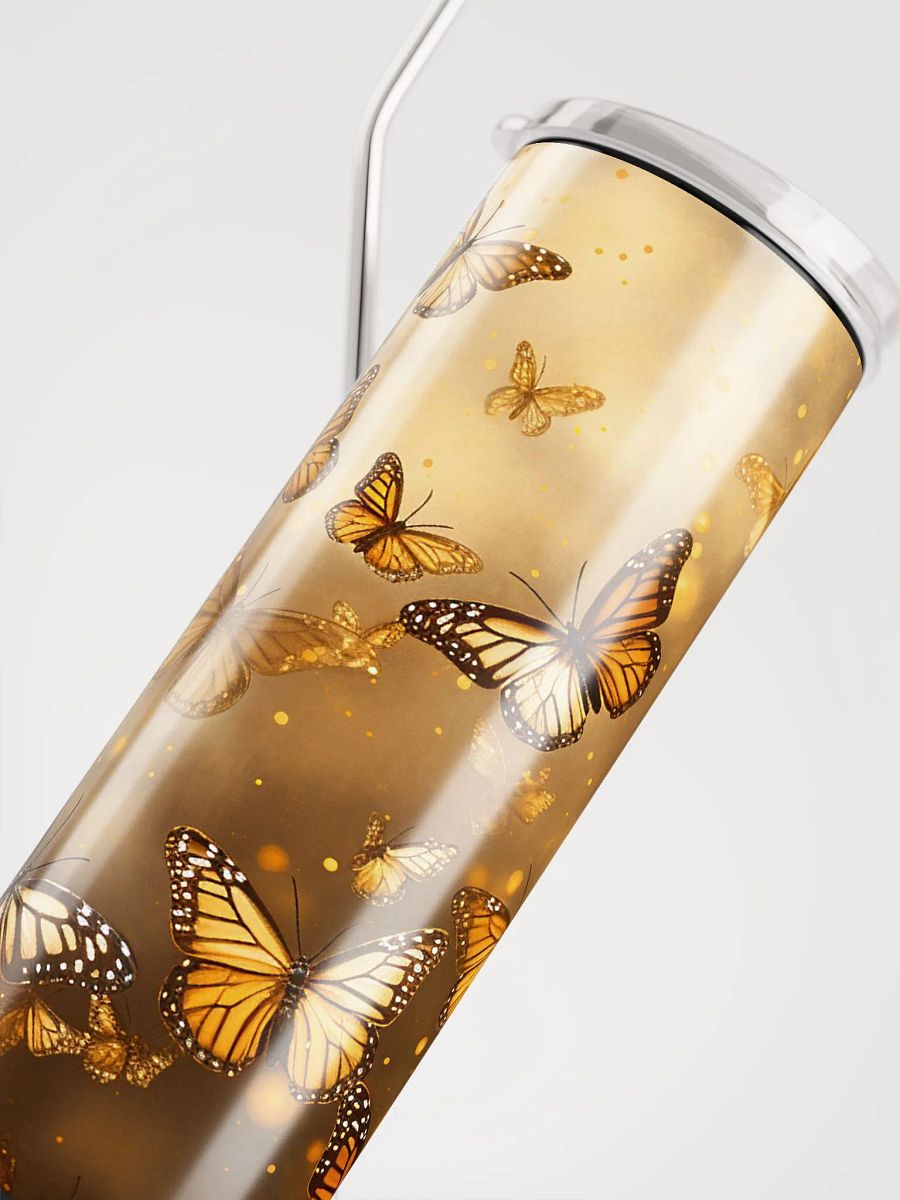 Flutter in Style with Our Gold Butterfly Stainless Steel Tumbler! 🦋✨ product image (5)