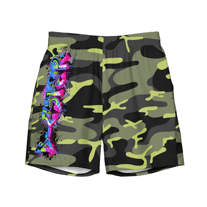 Neon Camo Splash Swim Trunks product image (2)