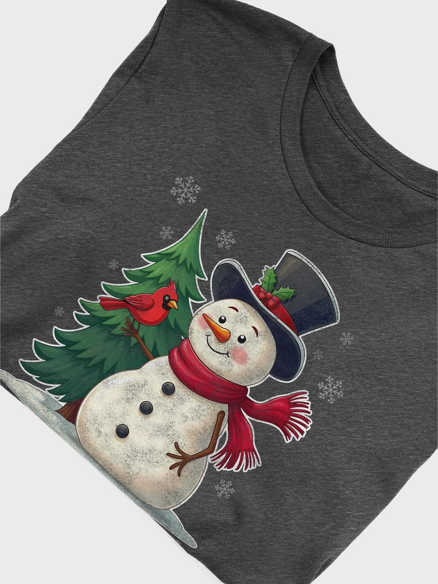 Let It Snow - Snowman with Cardinal Tee product image (3)