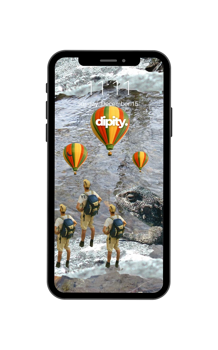 dipity - iphone iguana hot air balloon view wallpaper product image (1)