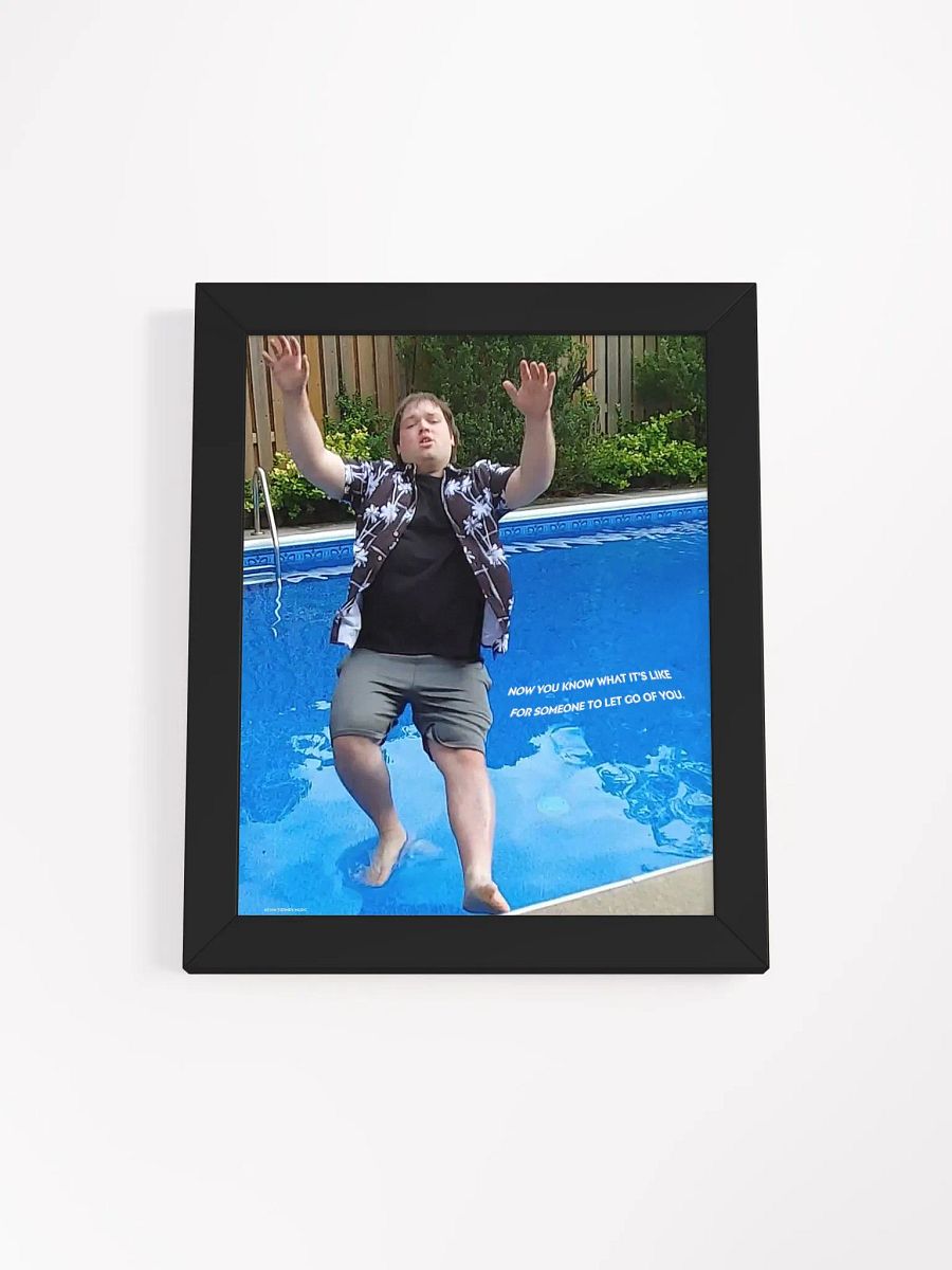 Kevin Tierney Pushed Into Pool Framed Matte Picture product image (3)