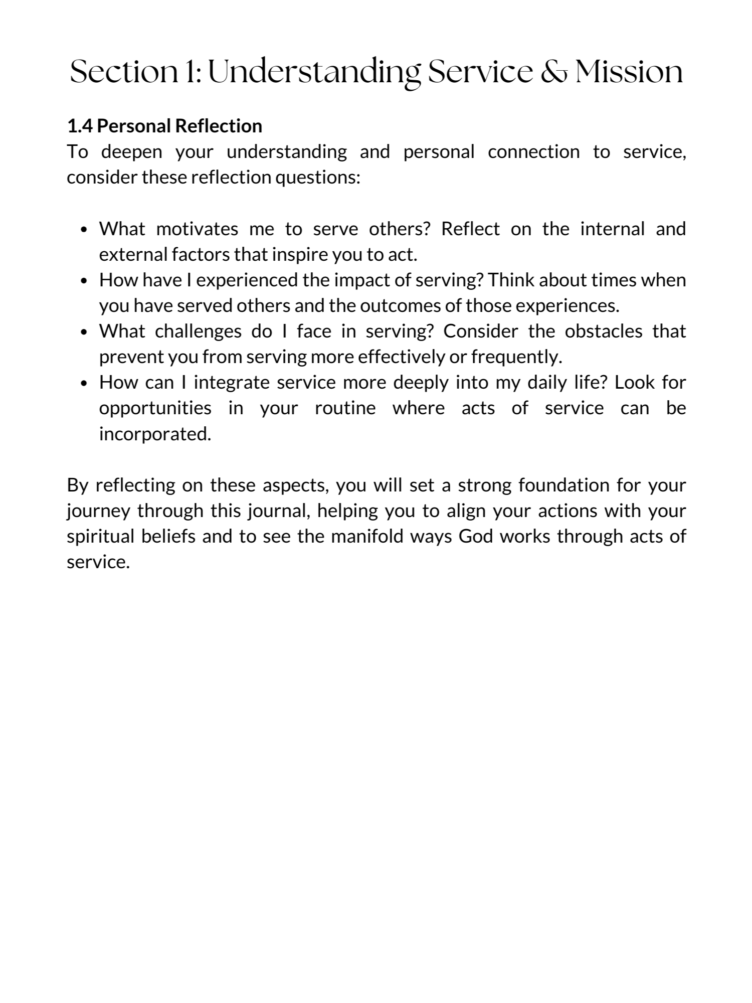 Mission and Service Journal product image (3)