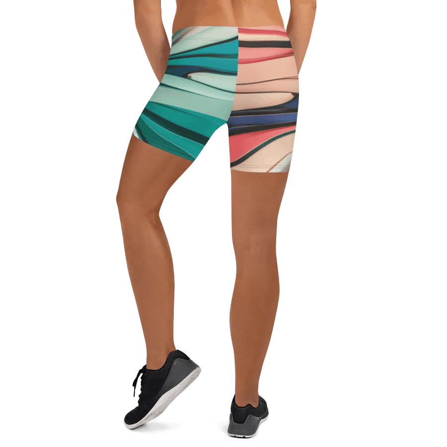TDS Music Women's Bike Shorts with Abstract Geometric Print (XS-3XL) product image (10)