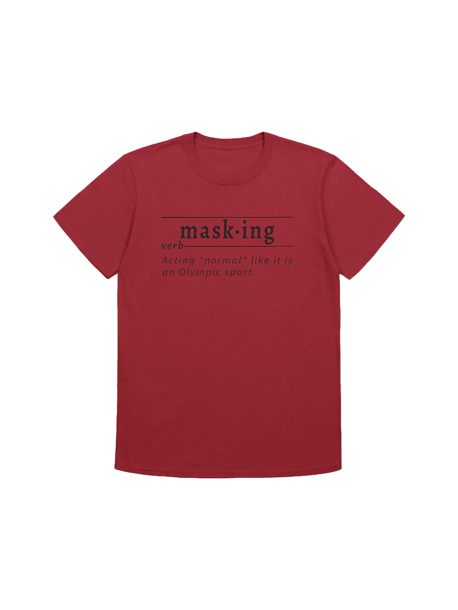 Masking Definition Unisex Tee blk v1 product image (1)