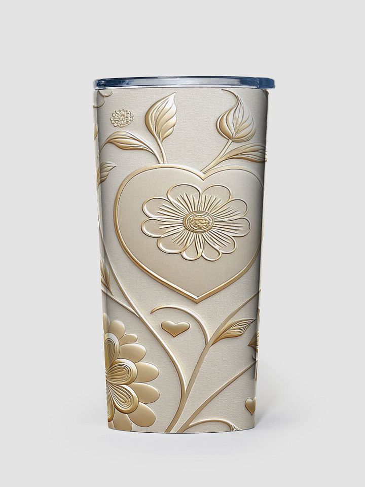 Luxury Elegant Floral Gold Tumbler product image (1)