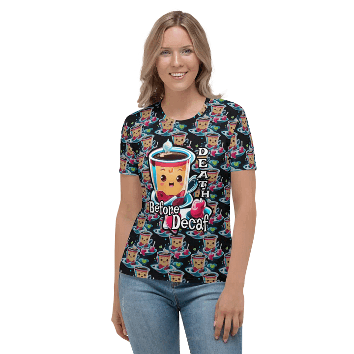 Kawaii Coffee All Over Print T-shirt product image (2)
