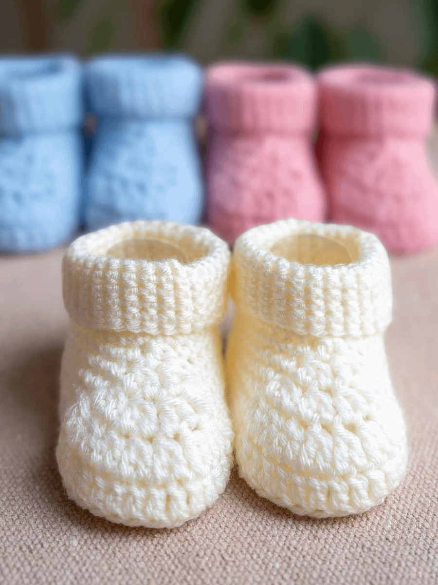 Crochet Pattern: Fast Baby Booties product image (6)