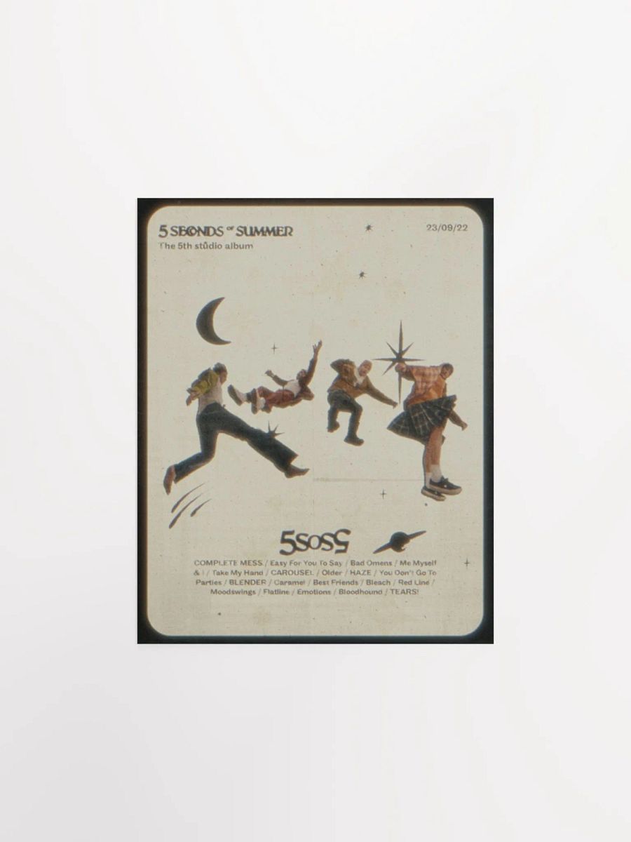 the 5th studio album - track list poster product image (3)