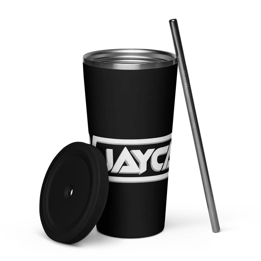 Dj JayCan Insulated Tumbler with a Straw Black product image (5)