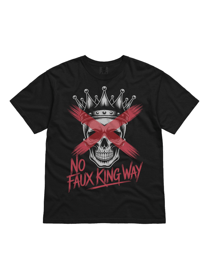 No Kings Day T-Shirt, No Faux King Way, Anti Trump Tee, Anti Fascist, Protest Since 1776, Skull Crown Graphic T Shirt, Political Shirt product image (22)