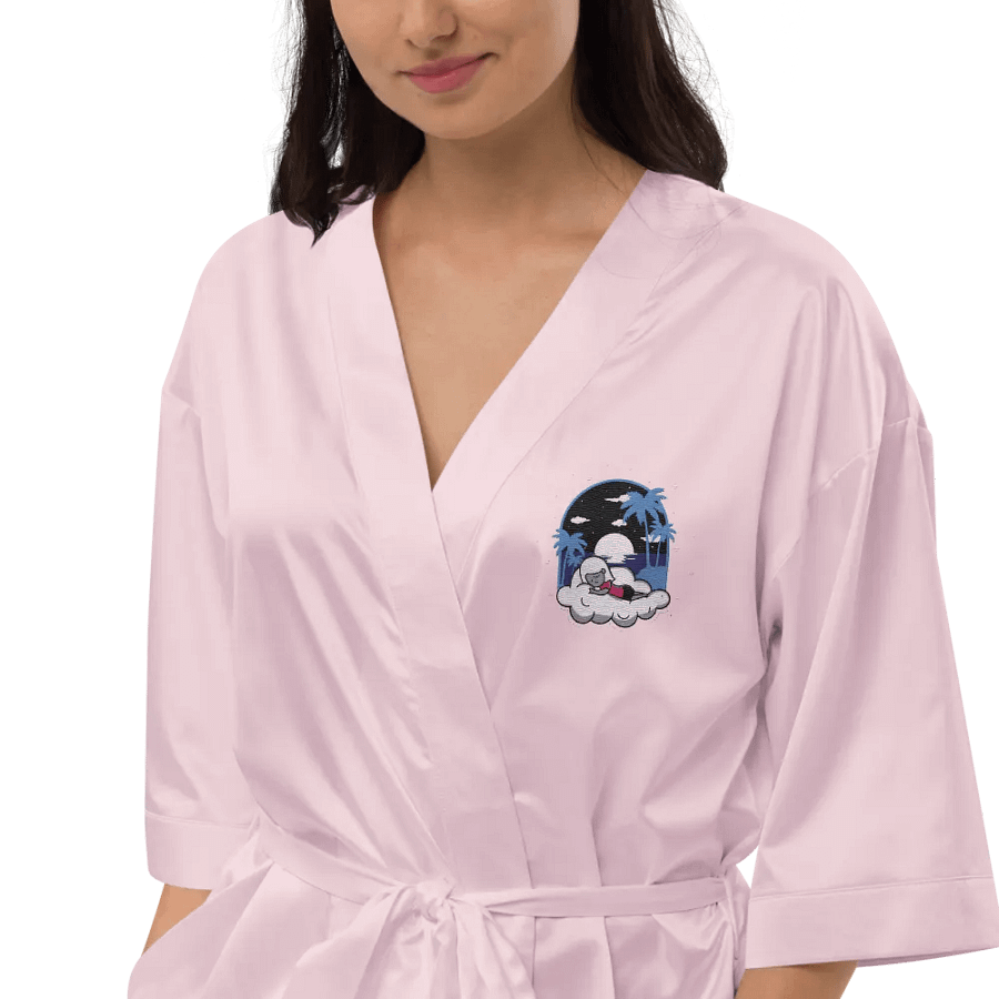 Cloudy Night Satin Robe Embroidered product image (9)