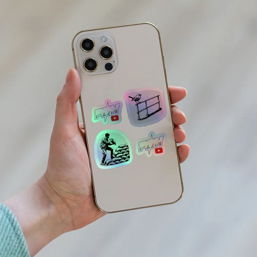 Holographic PDN, Railbird, & Sandbagger Vinyl Sticker Set (Indoor Use) product image (8)