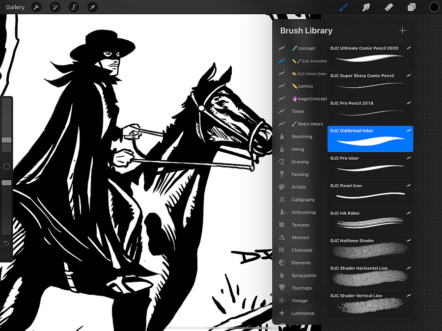 DJC: Comic Penciling / Inking Brushes (Procreate) product image (3)