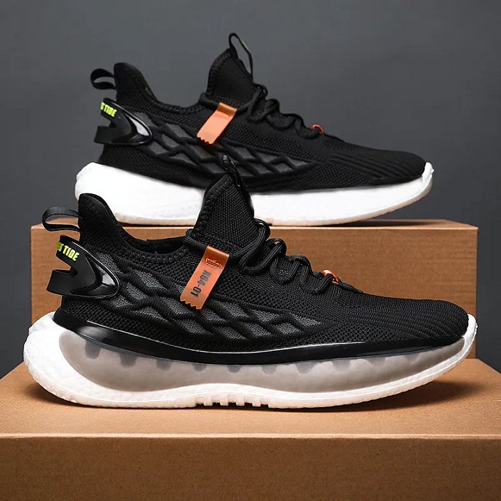 Men's Fashion Casual Fly Woven Mesh Breathable Platform Sneaker product image (1)