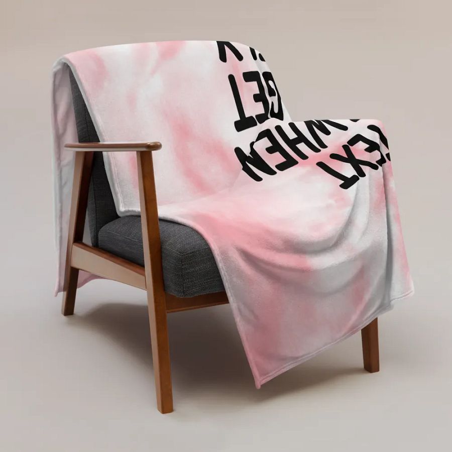 Throw Blanket 💕 Text me when you get lonely (153 × 203 cm) product image (3)