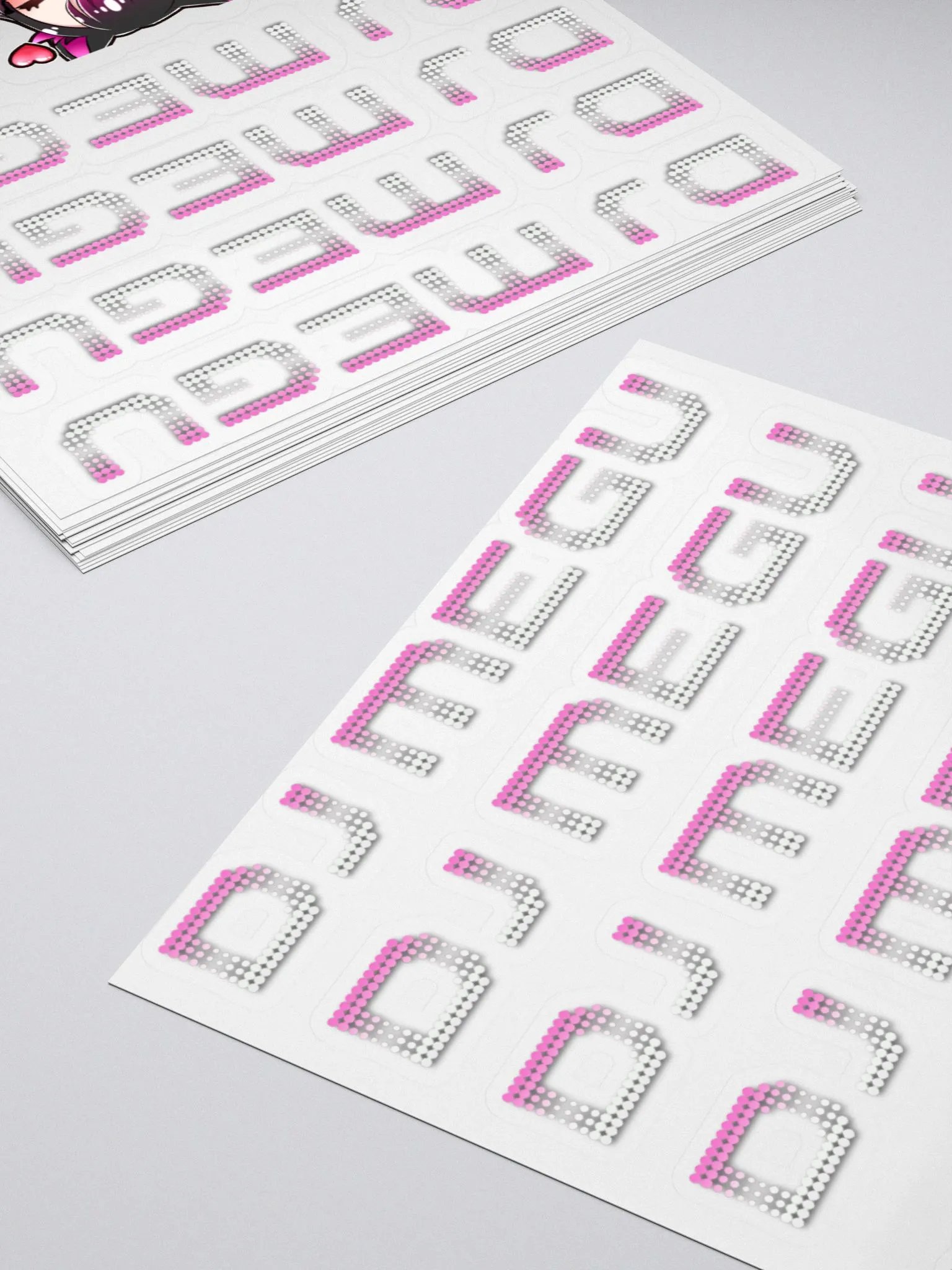 DJ Megu Logo Sticker Set product image (4)